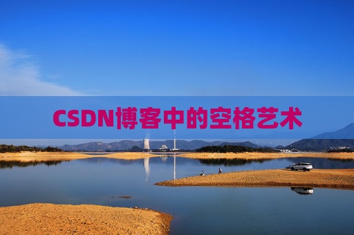 CSDN博客中的空格艺术